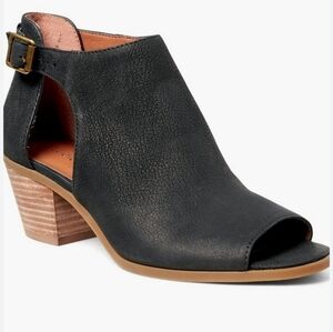 Lucky Brand Women Barimo  Ankle Leather Barimo Boots open toe sz 7M